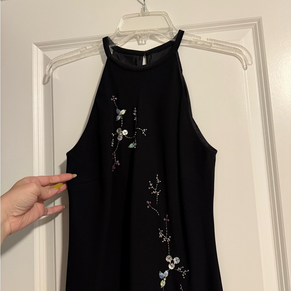 JONES WEAR BLACK HIGH LOW DRESS SIZE 6 - Picture 3 of 5